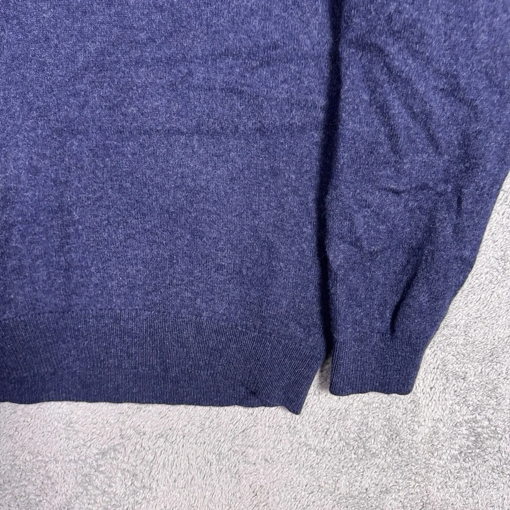 LL Bean Sweater Mens XXL 2XL 100% Lambs Wool Knit V-Neck Pullover Jumper
